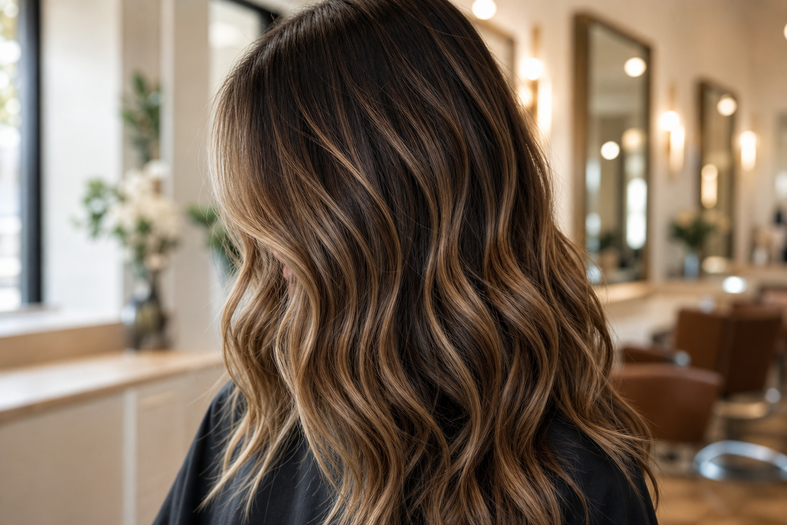caramel balayage hair color at Lakewood Ranch Hair Salon