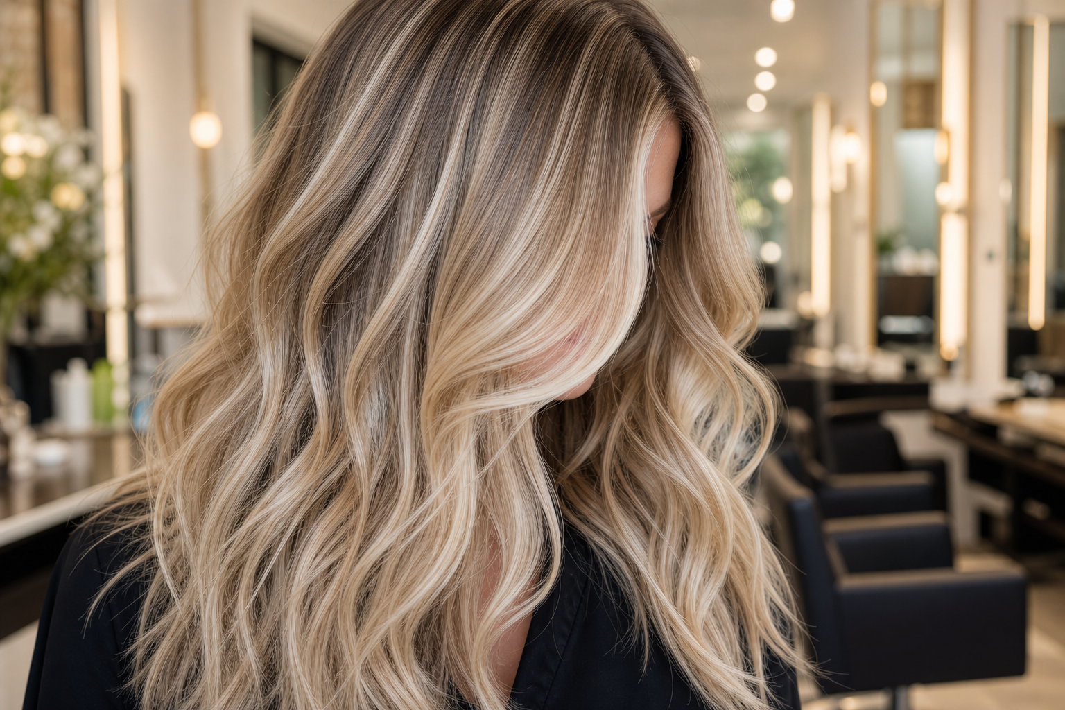 dimensional blonde hair color at Lakewood Ranch Hair Salon